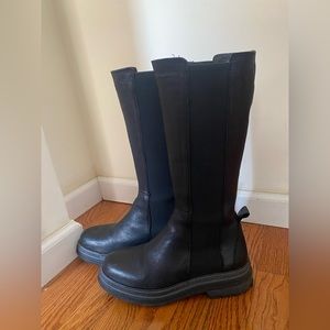 Tall Black Winter Boots